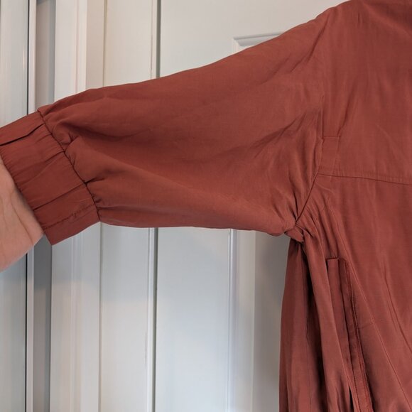 Emilie Louis size 9 rust thin jacket with sinched waist - Picture 5 of 8